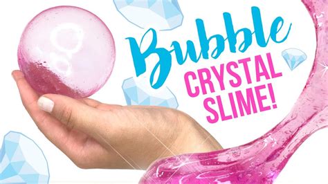 DIY Crystal Slime BUBBLES You Can HOLD!! Made Using DIY Eyedrop Slime - No Borax, No Detergent!