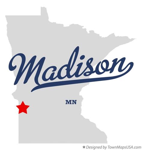 Map of Madison, MN, Minnesota