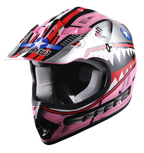 WOW Youth Kids Motocross BMX MX ATV Dirt Bike Helmet Shark: HBOY-K-Sha – 1Storm Helmet