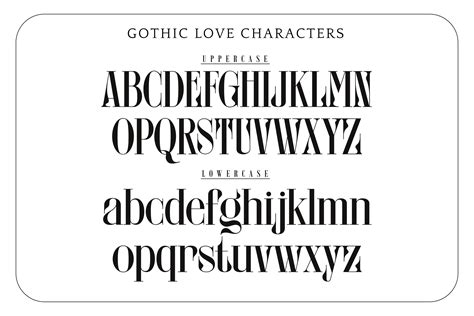 Gothic Love - Condensed Serif Font - Design Cuts