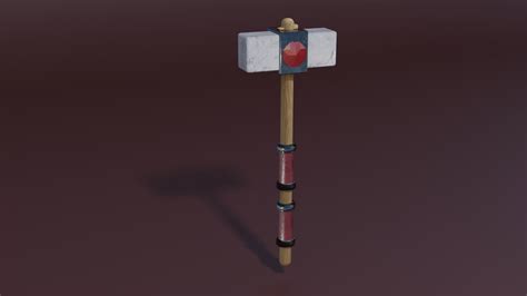 Stone Hammer 3D Model - TurboSquid 1714033