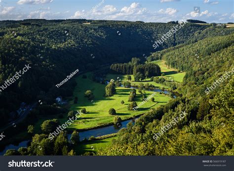 Semois River Ardennes Belgium Beautiful View stockfoto (nu bewerken) 566919187 - Shutterstock