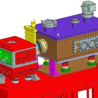 Engineer design of the new vacuum chamber. The left cube is the sample ...