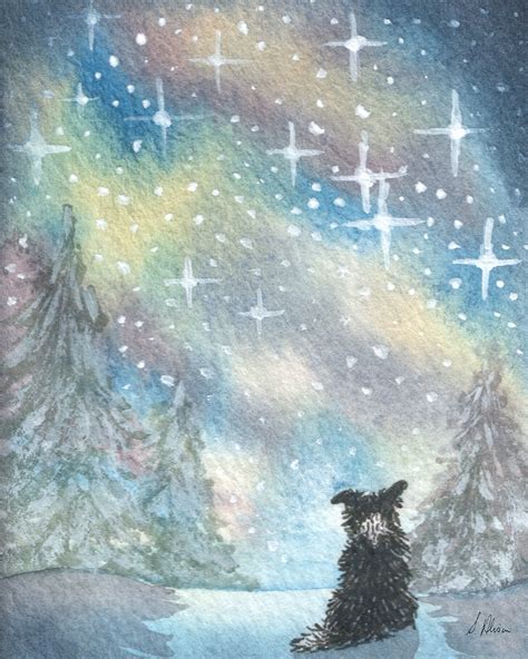 ‘Winter’ by James W. Whilt. ‘Starry, starry night’ — painting by… | by ...