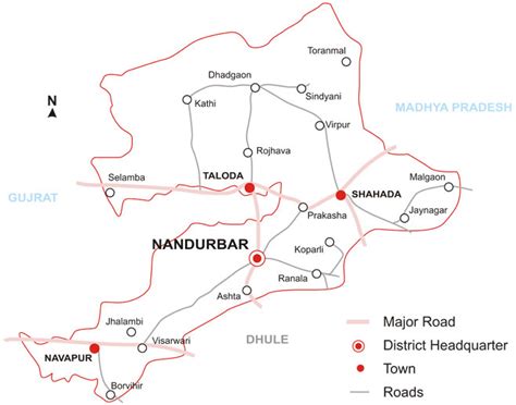 Talukas in Nandurbar District | Nandurbar District Map | Maharashtra ...