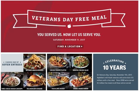 Applebee’s Veterans Day 2017 Menu Specials & Discounts Near Me | Heavy.com