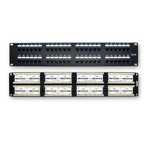 48-Port CAT 6 110 Type Patch Panel Rackmount - American Teledata Store