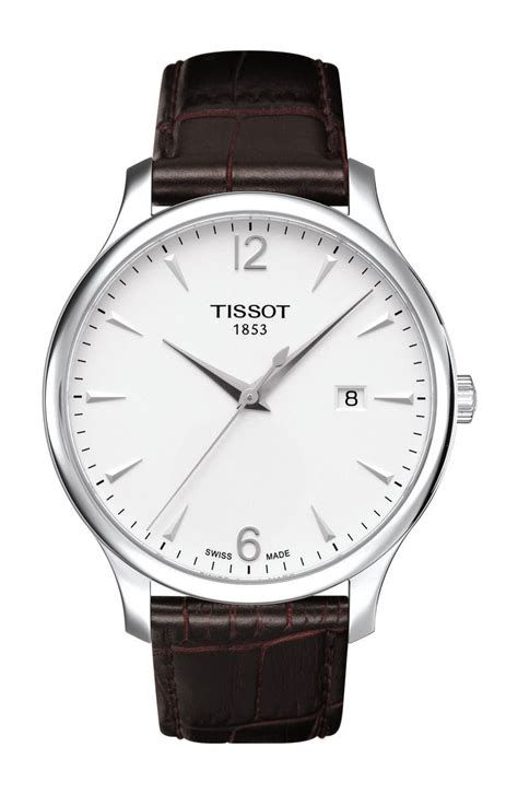 Tissot Tradition Leather Strap Watch, 42mm | Nordstrom