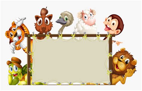 Cartoon Border Clipart , Transparent Cartoons - Animal Borders And Frames, HD Png Download ...