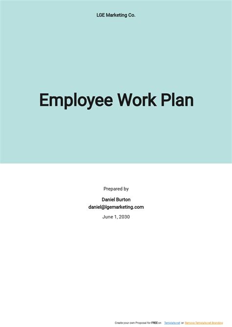 Employee Return to Work Plan Template - Google Docs, Word, Apple Pages ...