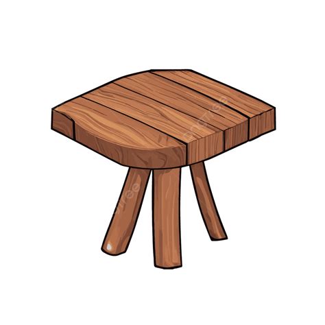 Wooden Stool Vector, Brown Wooden Stool, Clipart Vector Stool, Wooden ...