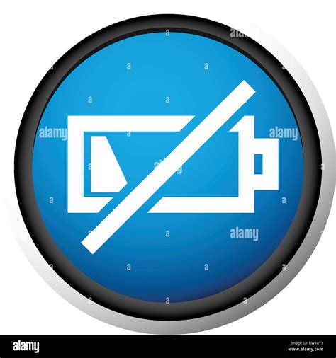 Icon with low battery symbol, Battery level indicator Stock Vector Image & Art - Alamy