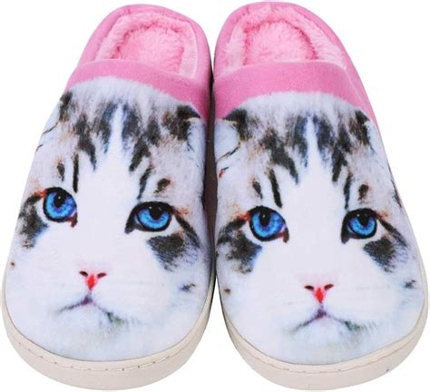 Amazon.co.uk: ladies cat slippers