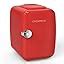 Amazon.com: CROWNFUL Mini Fridge, 4 Liter/6 Can Portable Cooler and Warmer Personal Refrigerator ...