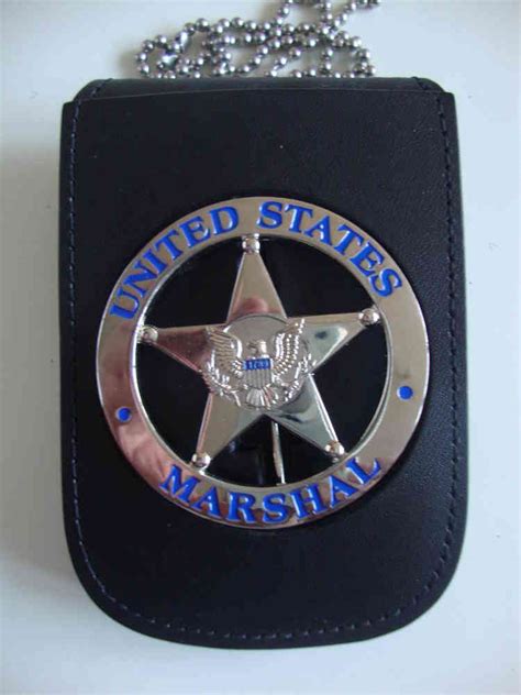 US MARSHAL BADGE & NECKCHAIN BADGEHOLDER POLICEBADGE.EU Patches