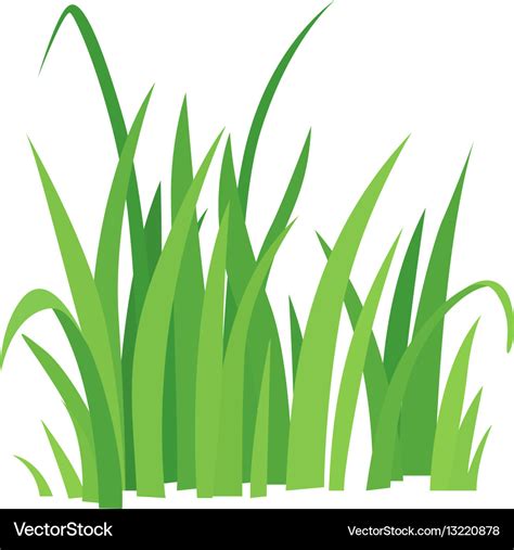 Grass icon cartoon style Royalty Free Vector Image
