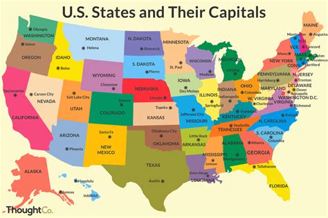 The Capitals of the 50 US States