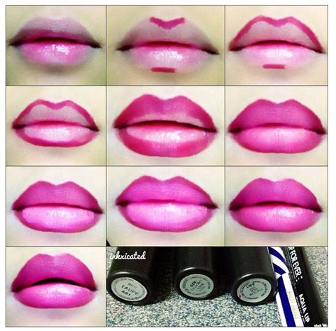 Lip tutorial ~ www.CosmeticsBlizzard.com | Ombre lips, Lipstick tutorial, Lip tutorial