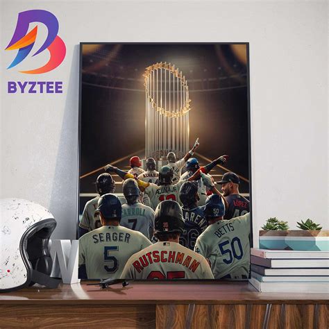 The 12 Teams Enter MLB Postseason World Series 2023 Wall Decor Poster ...