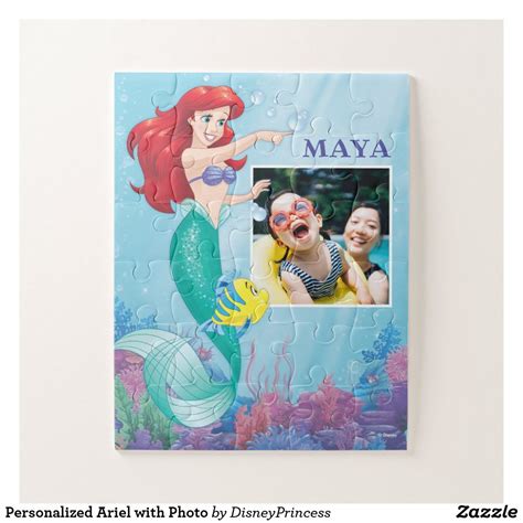 Personalized Ariel with Photo Jigsaw Puzzle | Zazzle.com | Photo jigsaw puzzle, Make your own ...