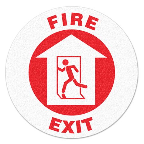 FIRE EXIT - Floor Sign - Safety Supplies Canada