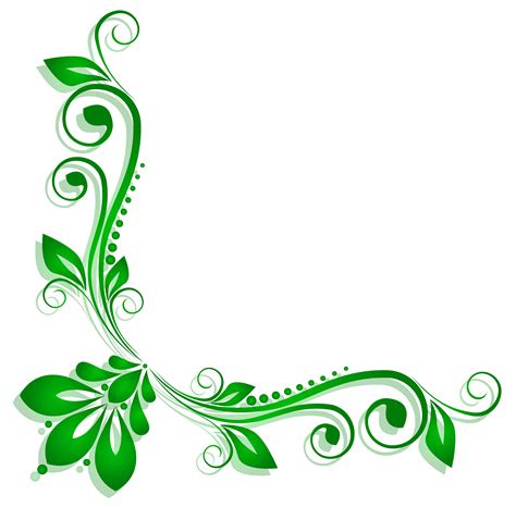 Green Floral Deco PNG Clipart | Gallery Yopriceville - High-Quality Free Images and Transparent ...