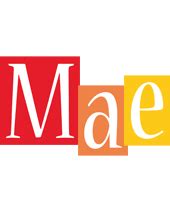 Mae Logo | Name Logo Generator - Smoothie, Summer, Birthday, Kiddo, Colors Style