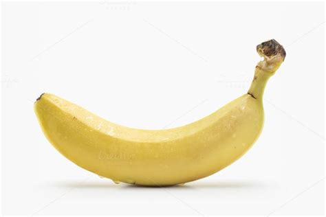 Banana on a white background featuring bannana, banana, and white | Banana, White background ...