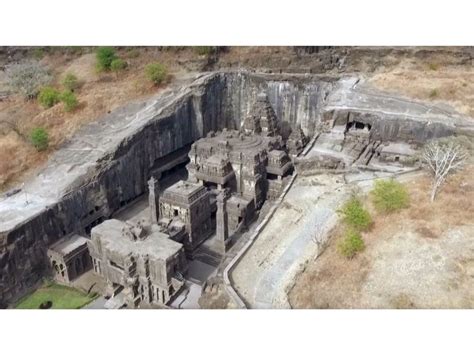 Lord Shiva temple in Ellora caves – The most gigantic structure carved ...