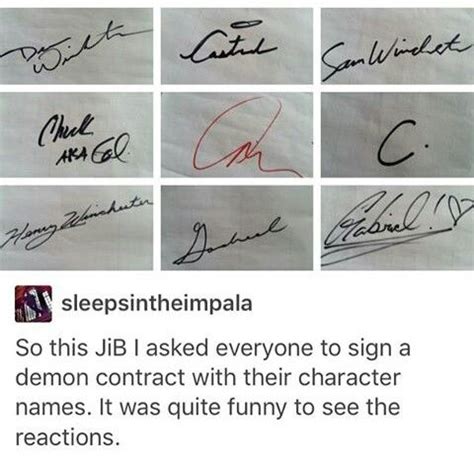 Richard's Gabriel signature makes me happy to be alive. | Supernatural quotes, Supernatural ...