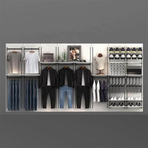 clothing wall display racks wholesale | Clothing displays, Clothing rack display, Clothing store ...