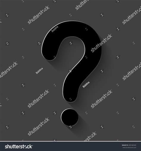 Question Mark Icon Black Vector Illustration Stock Vector (Royalty Free ...