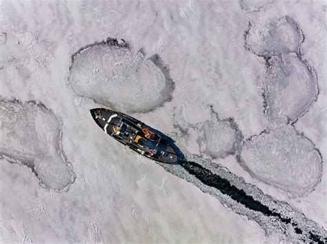 USCG Neah Bay Breaking Ice Photograph by Mike Roemer - Fine Art America