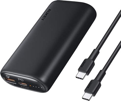 AUKEY Power Bank universal de 10000 mAh, cargador portátil con 18 W ...