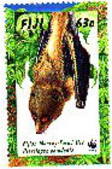 Stamp: Fijian Monkey-faced Bat (Fiji) (World Wildlife Fund) Mi:FJ 813