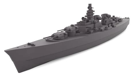 Free 3D h-class battleship - TurboSquid 1513142