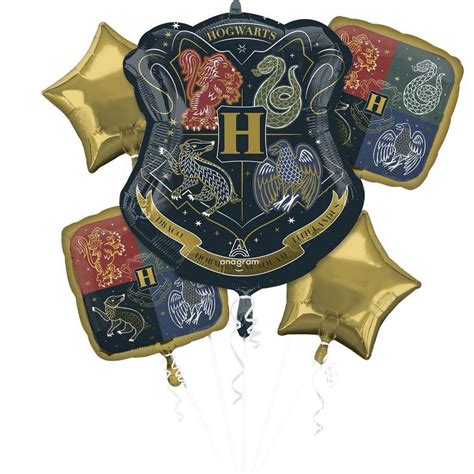 Hogwarts Foil Balloon Bouquet, 5pc - Harry Potter | Party City