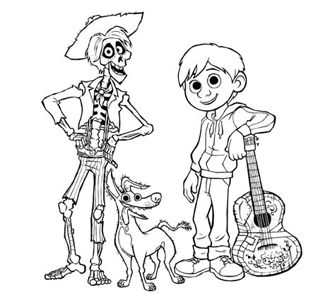 ️Disney Pixar Coco Coloring Pages Free Download| Goodimg.co