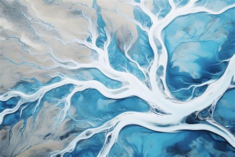 Glacial painting glacier nature. AI | Free Photo - rawpixel