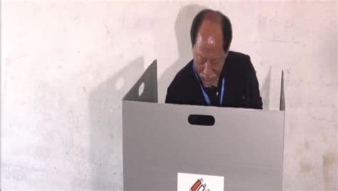 Nagaland Assembly Election 2023: CM Neiphiu Rio casts vote in Kohima