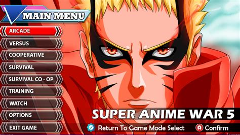 Anime War Super Mugen V5 - Anime Mugen Game