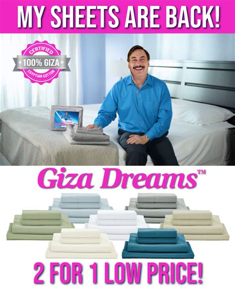 MyPillow: Mike's Giza Dreams Sheets Are Back | Milled