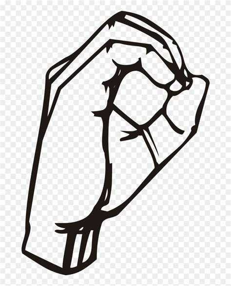 Download Sign Language O - Sign Language Letter O Clipart (#542443) - PinClipart