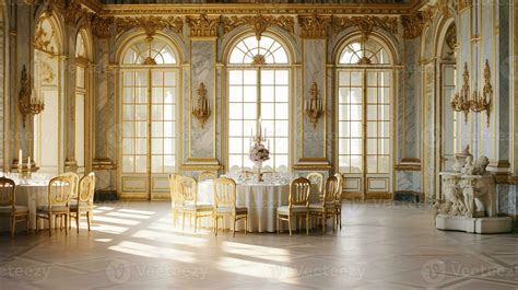 Photo of the dining room at the Palace of Versaille, France. Generative AI 27131447 Stock Photo ...