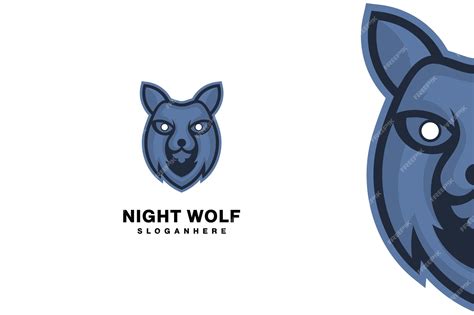 Premium Vector | Night wolf mascot animal logo design. simplicity is the ultimate sophistication ...