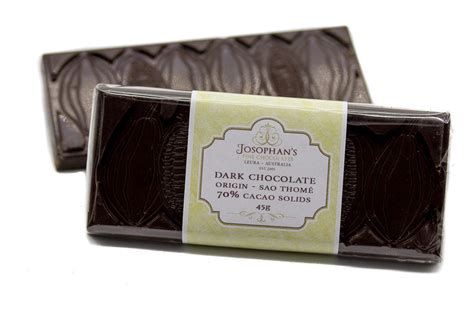 Dark Chocolate Block - 70% cacao solids - Josophan's Fine Chocolates