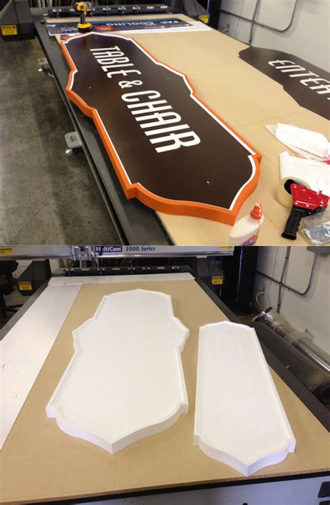 EPS Foam Panels used to create signage | Universal Foam Products | Styrofoam & EPS Foam Blocks ...