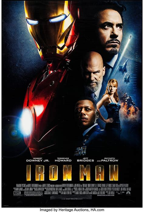 Iron Man (Paramount, 2008). One Sheet (27" X 40") DS Advance. | Lot ...