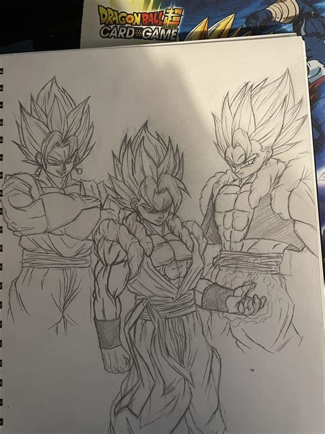 The fusion between Gogeta and Vegito (took me about 3 hours) : r/dbz