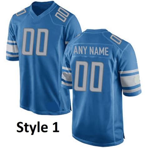 Detroit Lions Customizable Pro Style Football Jersey – Best Sports Jerseys